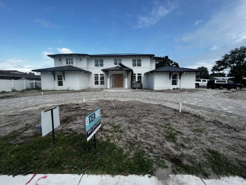 A home getting ready for landscape design in Stuart, FL